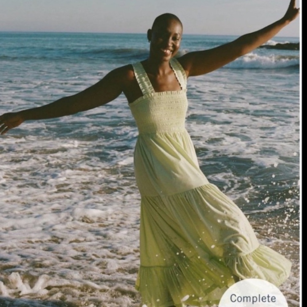 Abercrombie & Fitch Light Green Maxi Dress